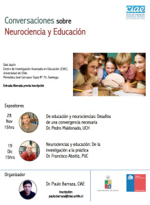 Conversaciones sobre neurociencia y educación